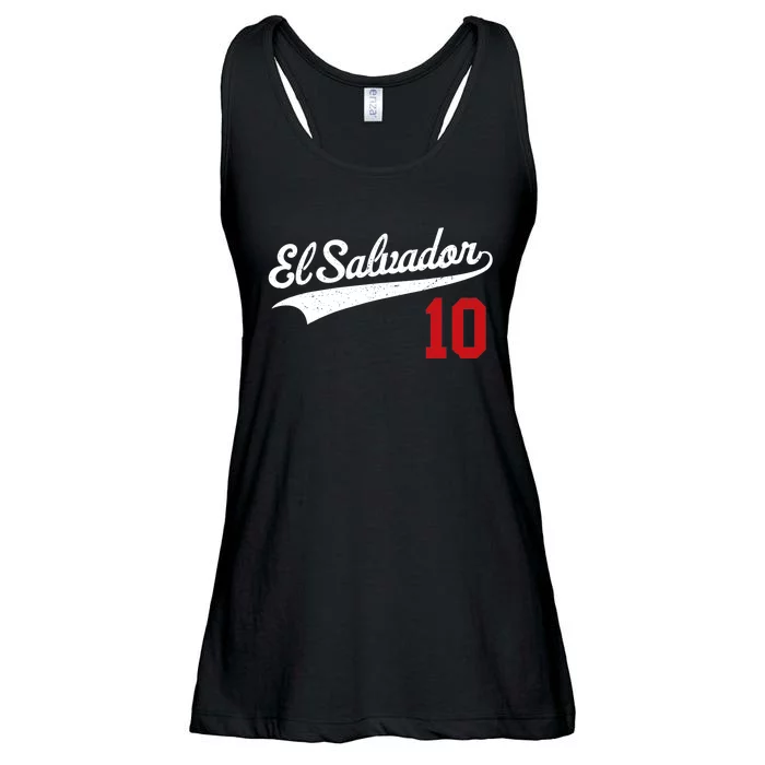 El Salvador Soccer Jersey Camiseta Baseball Beisbol Ladies Essential Flowy Tank