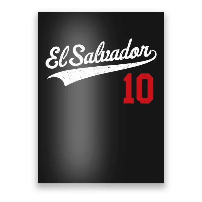 El Salvador Soccer Jersey Camiseta Baseball Beisbol Poster