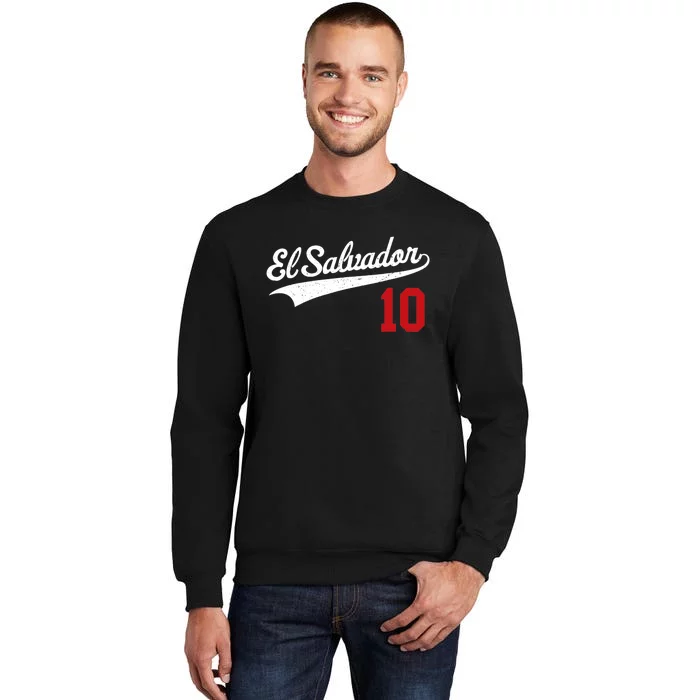 El Salvador Soccer Jersey Camiseta Baseball Beisbol Tall Sweatshirt