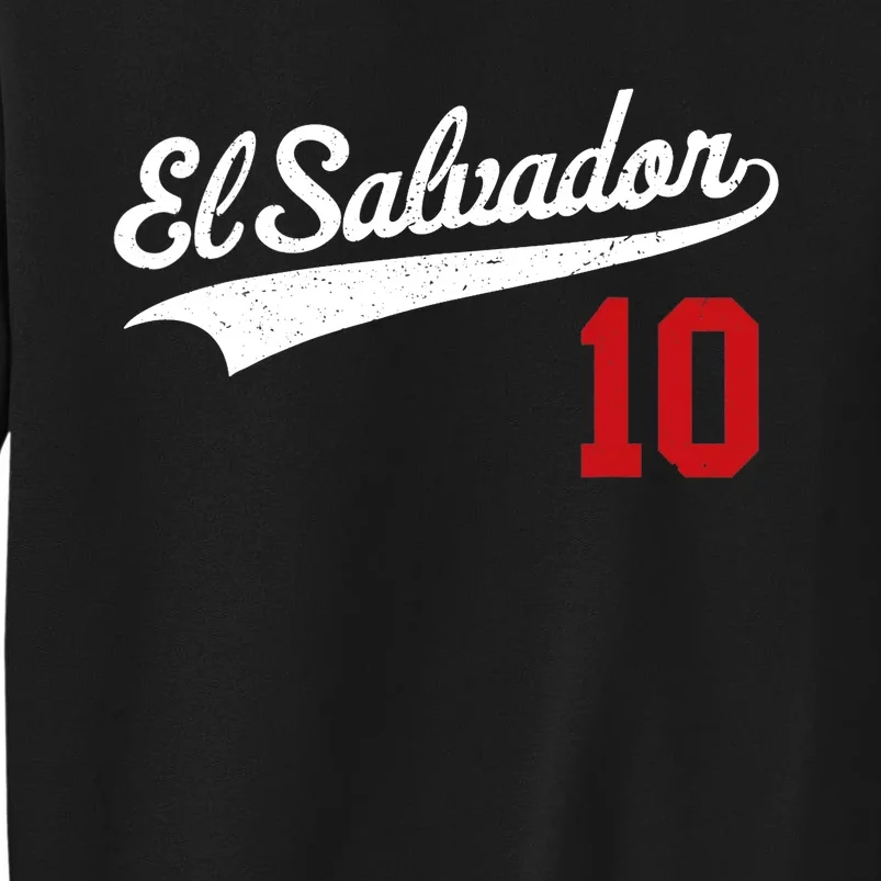 El Salvador Soccer Jersey Camiseta Baseball Beisbol Tall Sweatshirt