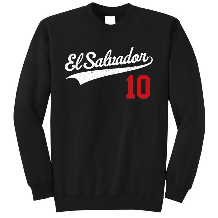 El Salvador Soccer Jersey Camiseta Baseball Beisbol Tall Sweatshirt