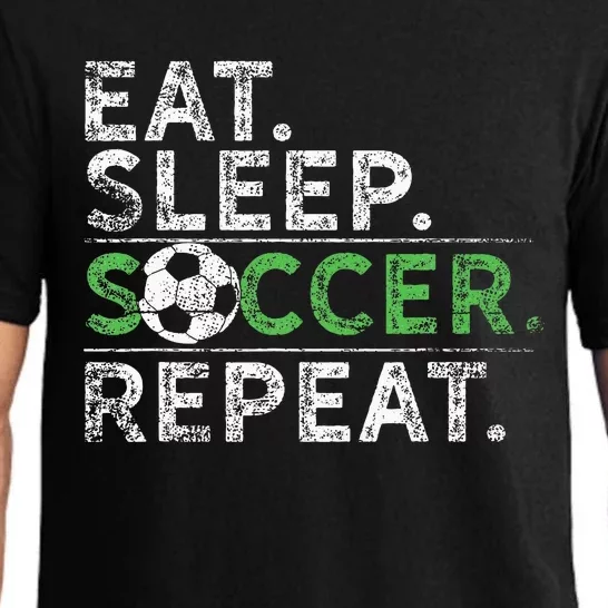 Eat Sleep Soccer Repeat Soccer Player Coach Pajama Set