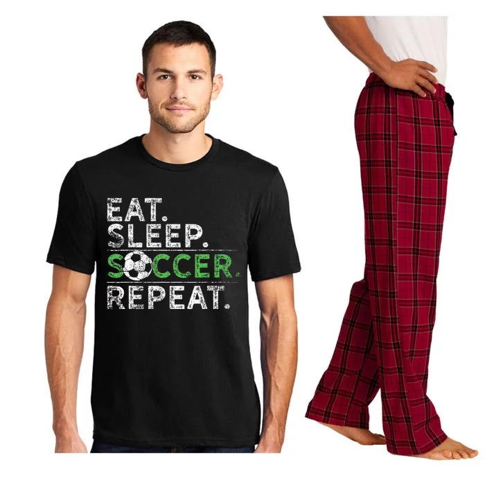 Eat Sleep Soccer Repeat Soccer Player Coach Pajama Set