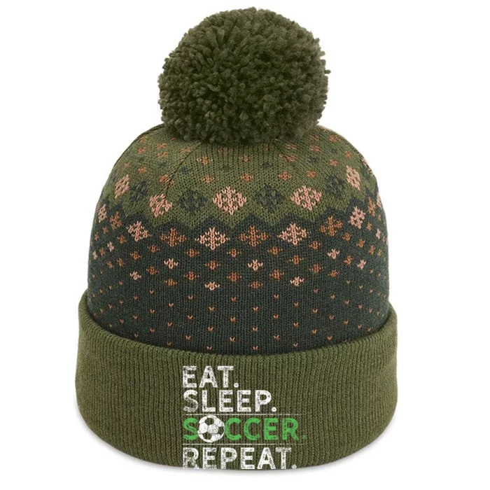 Eat Sleep Soccer Repeat Soccer Player Coach The Baniff Cuffed Pom Beanie