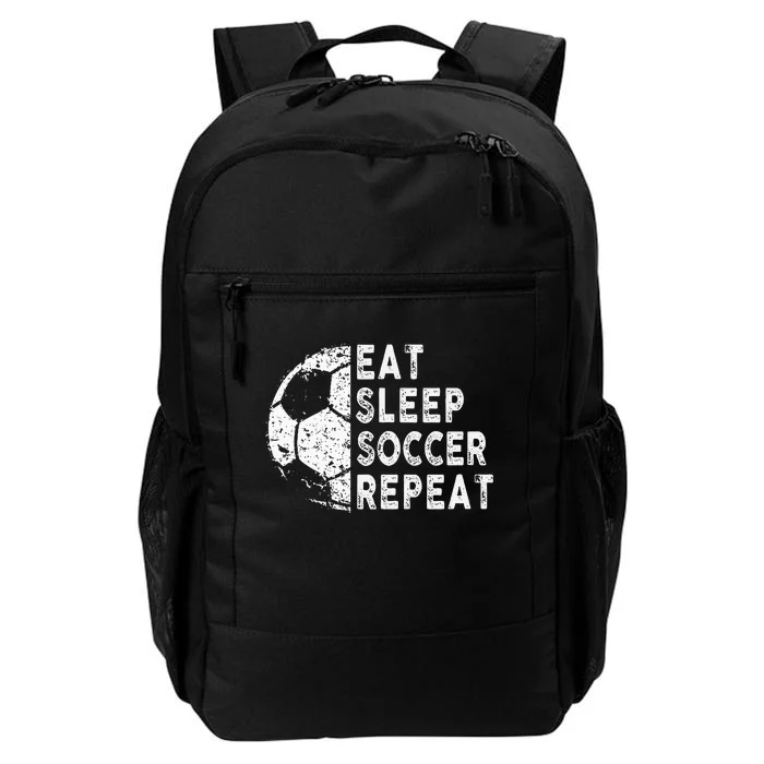 Eat Sleep Soccer Repeat Football Player Fan Funny Daily Commute Backpack