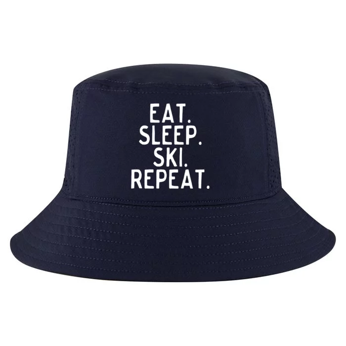 Eat Sleep Ski Gift Cool Comfort Performance Bucket Hat