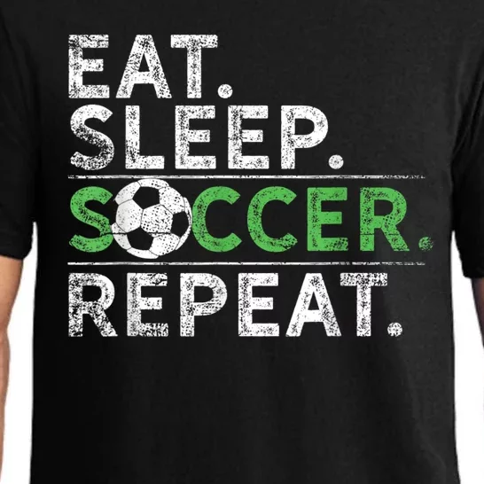 Eat Sleep Soccer Repeat Shirts Soccer Player Coach Boy Pajama Set