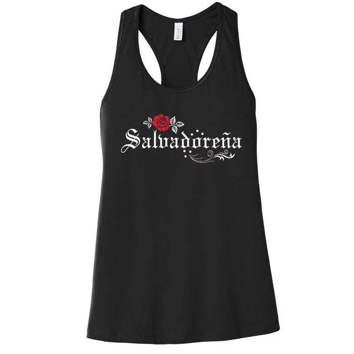 El Salvador SalvadoreñA Women's Racerback Tank