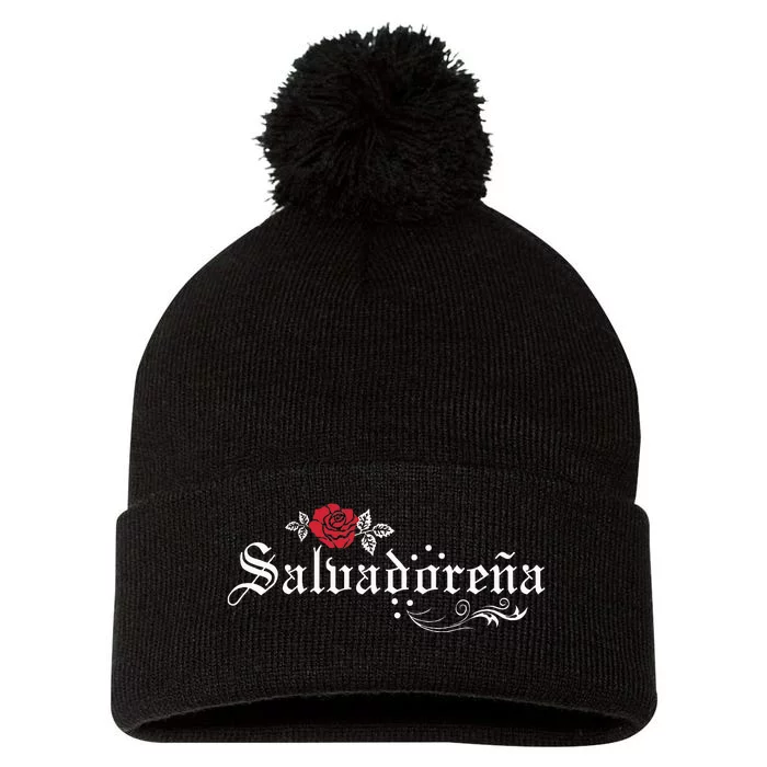 El Salvador SalvadoreñA Pom Pom 12in Knit Beanie