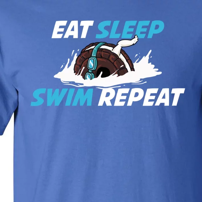 Eat Sleep Swim Repeat Gift Tall T-Shirt