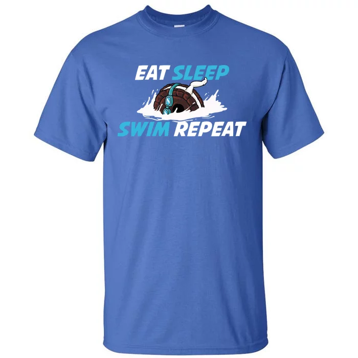 Eat Sleep Swim Repeat Gift Tall T-Shirt