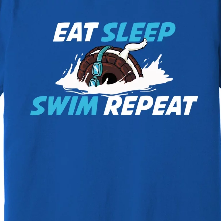 Eat Sleep Swim Repeat Gift Premium T-Shirt