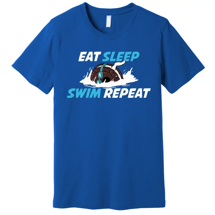 Eat Sleep Swim Repeat Gift Premium T-Shirt