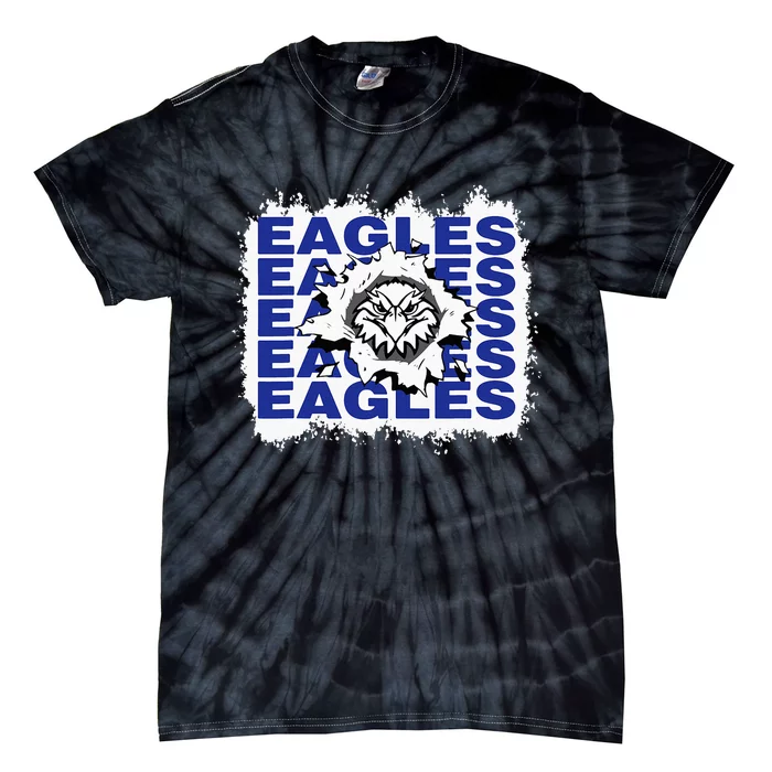 Eagles School Sports Fan Team Spirit Tie-Dye T-Shirt