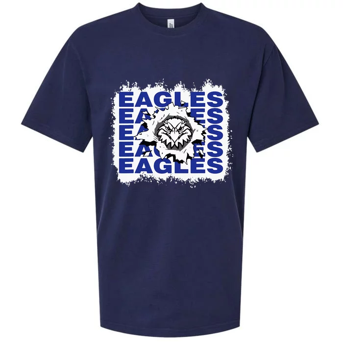 Eagles School Sports Fan Team Spirit Sueded Cloud Jersey T-Shirt