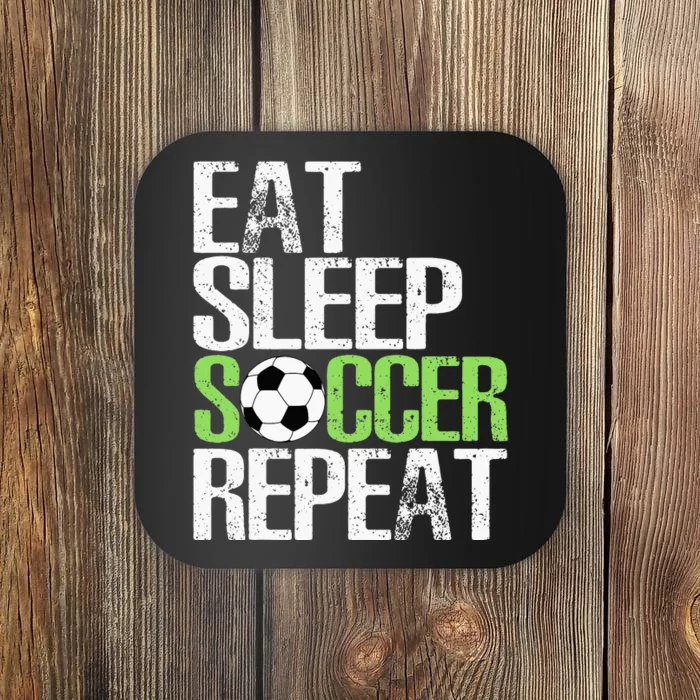 Eat Sleep Soccer Repeat Cool Sport Player Gift Coaster