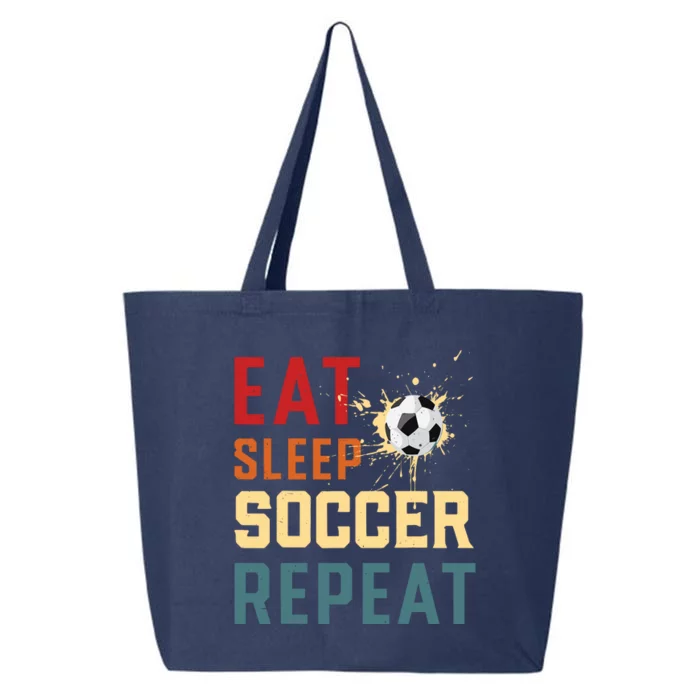 Eat Sleep Soccer Repeat Soccer Gifts For Boy 25L Jumbo Tote