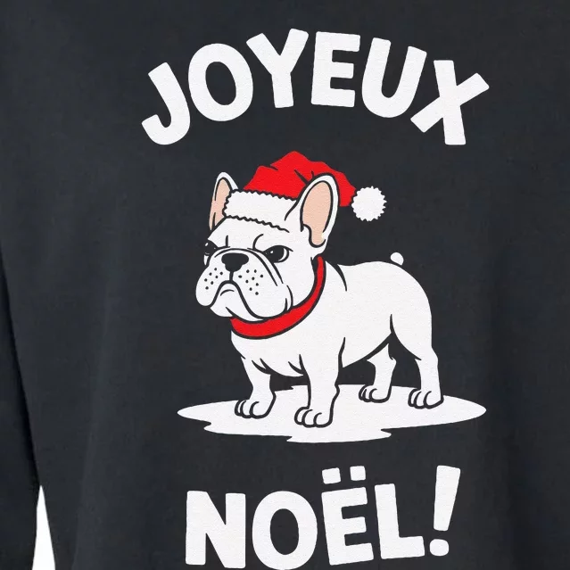 English Springer Spaniel Dog Joyeux NoëL Christmas Cropped Pullover Crew