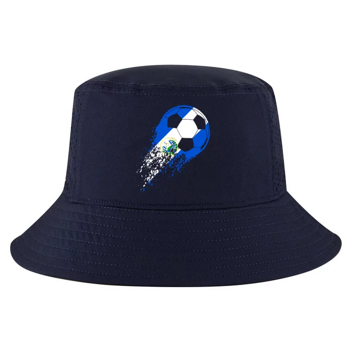 El Salvador Soccer Salvadorian Flag Pride Soccer Player Cool Comfort Performance Bucket Hat