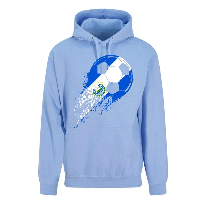 El Salvador Soccer Salvadorian Flag Pride Soccer Player Unisex Surf Hoodie