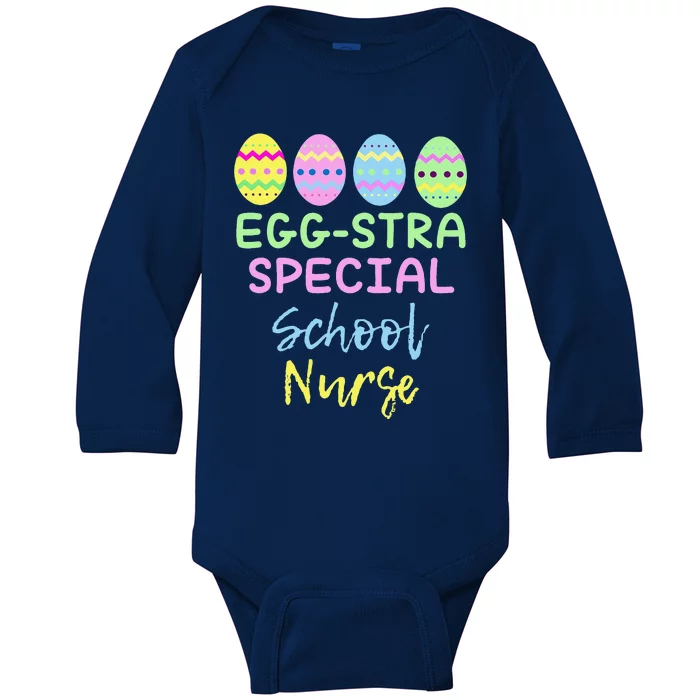 Eggstra Special School Nurse Easter Christmas Baby Long Sleeve Bodysuit