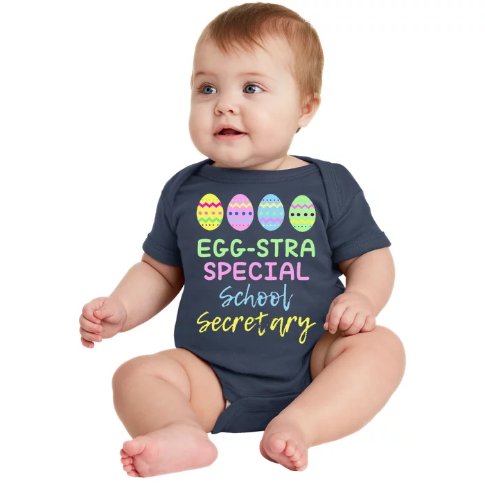 Eggstra Special School Secretary Easter Christmas Baby Bodysuit