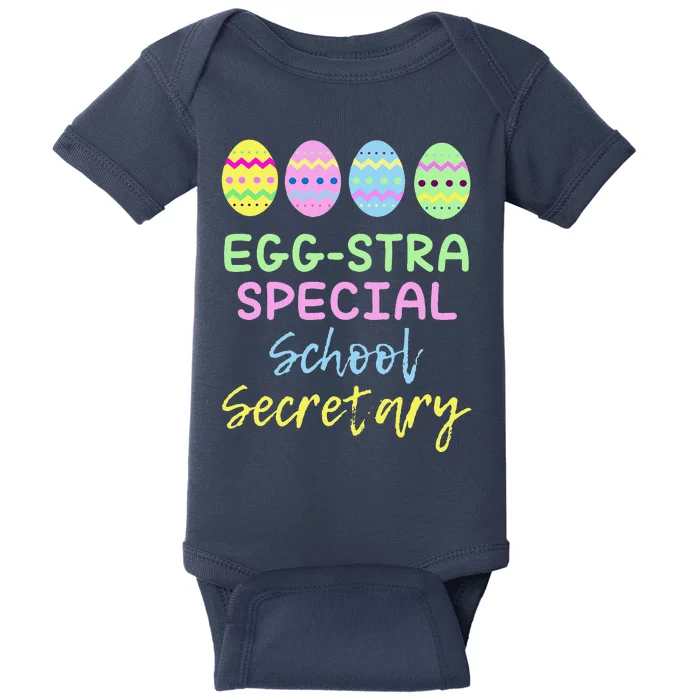 Eggstra Special School Secretary Easter Christmas Baby Bodysuit