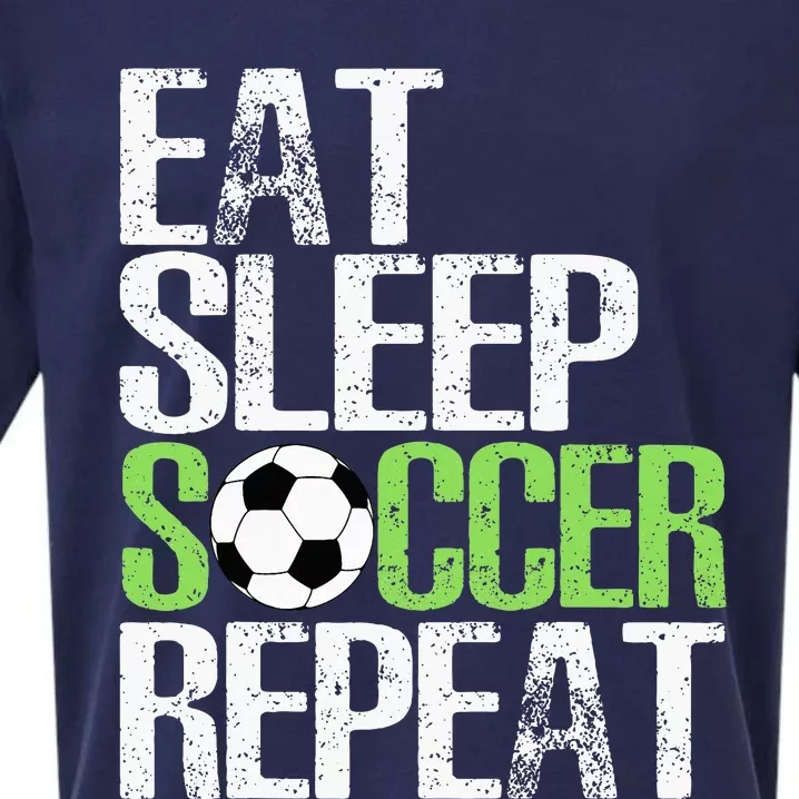 Eat Sleep Soccer Repeat Cool Sport Player Gift Sueded Cloud Jersey T-Shirt