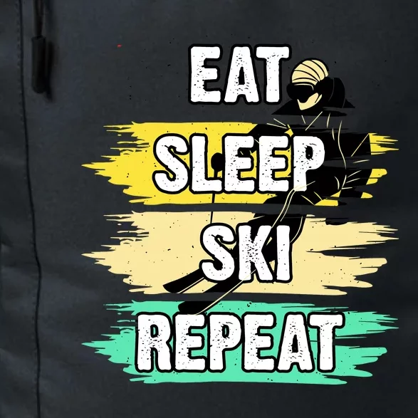 Eat Sleep Ski Repeat Daily Commute Backpack