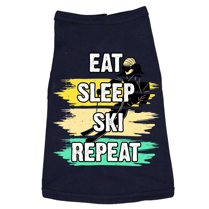 Eat Sleep Ski Repeat Doggie Tank