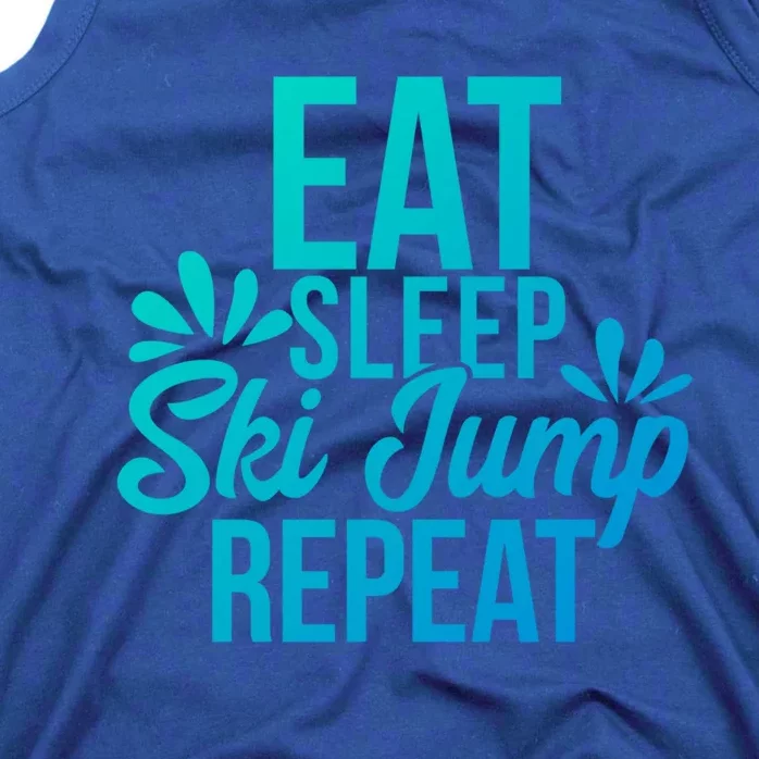 Eat Sleep Ski Jump Repeat Motivational Gift Ace057a Gift Tank Top