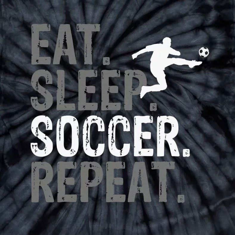 Eat Sleep Soccer Repeat - Soccer Graphic Tie-Dye T-Shirt