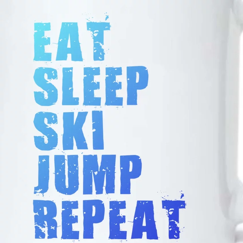 Eat Sleep Ski Jump Repeat Motivational Gift Ace057c Gift Black Color Changing Mug