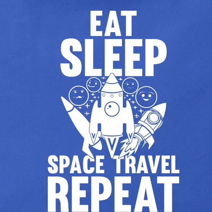 Eat Sleep Space Travel Repeat Gift Space Rocket Ship Planets Cute Gift Zip Tote Bag