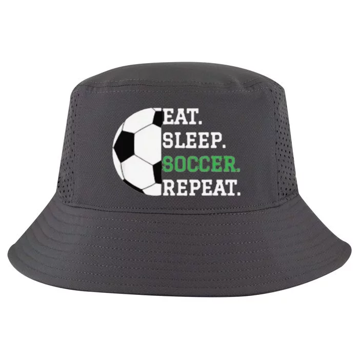 Eat Sleep Soccer Repeat Soccer Player Coach Cool Comfort Performance Bucket Hat