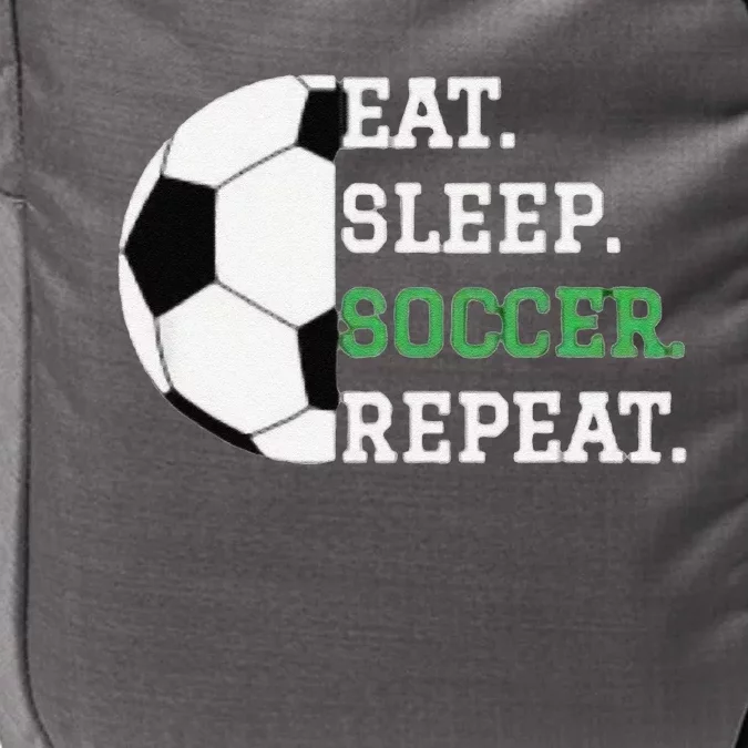 Eat Sleep Soccer Repeat Soccer Player Coach Impact Tech Backpack