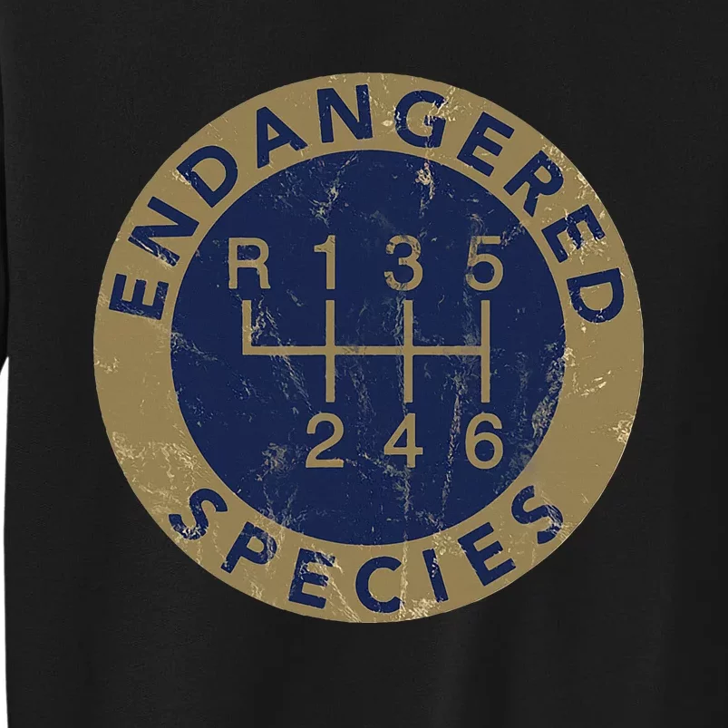 Endangered Species Stick Shift Manual Transmission Drivers Tall Sweatshirt