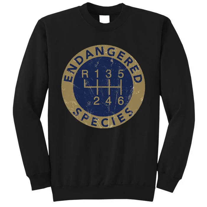 Endangered Species Stick Shift Manual Transmission Drivers Tall Sweatshirt