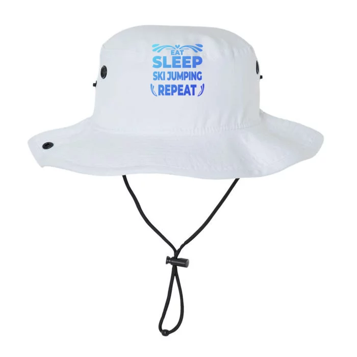 Eat Sleep Ski Jumping Repeat Funny Ski Jumping Gift Legacy Cool Fit Booney Bucket Hat