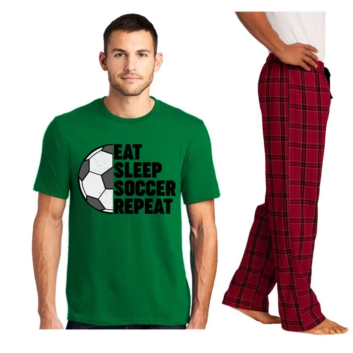 Eat Sleep Soccer Repeat Teens Girl Boy Pajama Set