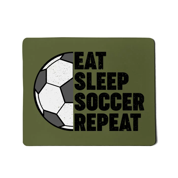 Eat Sleep Soccer Repeat Teens Girl Boy Mousepad