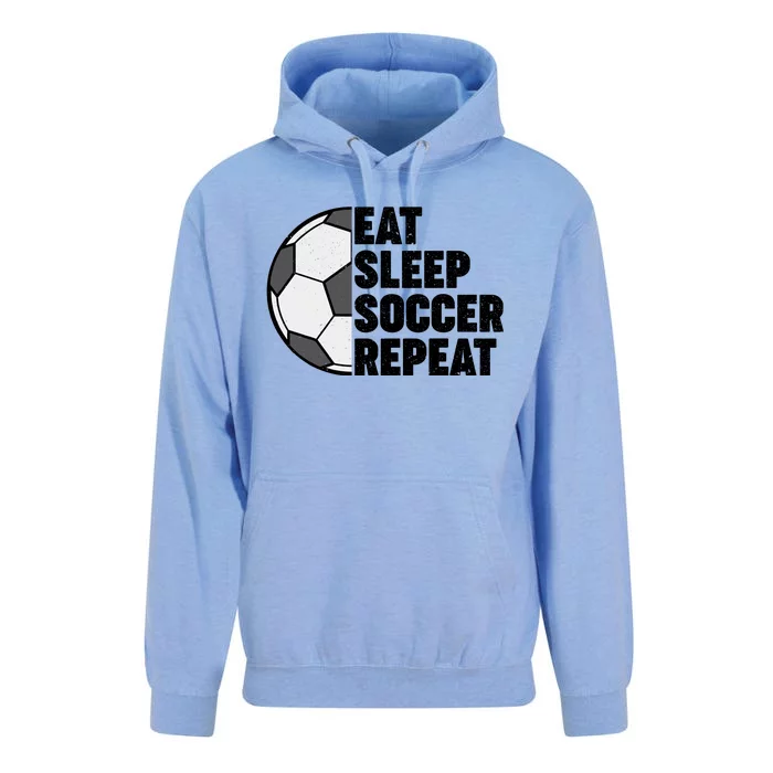 Eat Sleep Soccer Repeat Teens Girl Boy Unisex Surf Hoodie