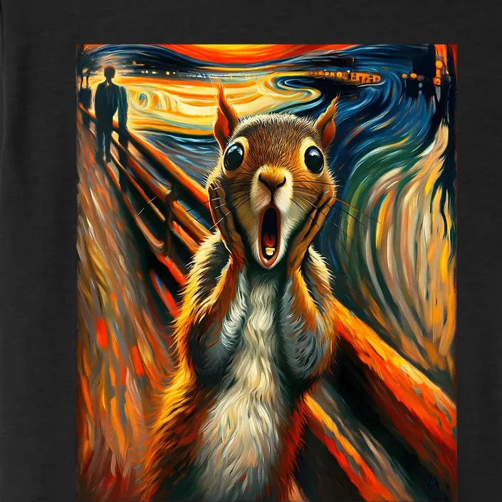 Expressionist Scream Squirrel Lovers Artistic Squirrel ChromaSoft Performance T-Shirt