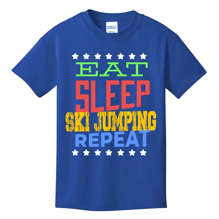 Eat Sleep Ski Jumping Repeat Ski Jumping Ski Jumper Great Gift Kids T-Shirt