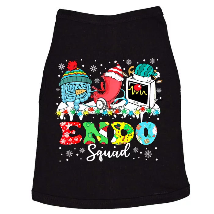 Endoscopy Squad Stomach Santa Hat Endoscopy Tech Christmas Doggie Tank