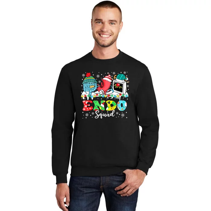 Endoscopy Squad Stomach Santa Hat Endoscopy Tech Christmas Tall Sweatshirt