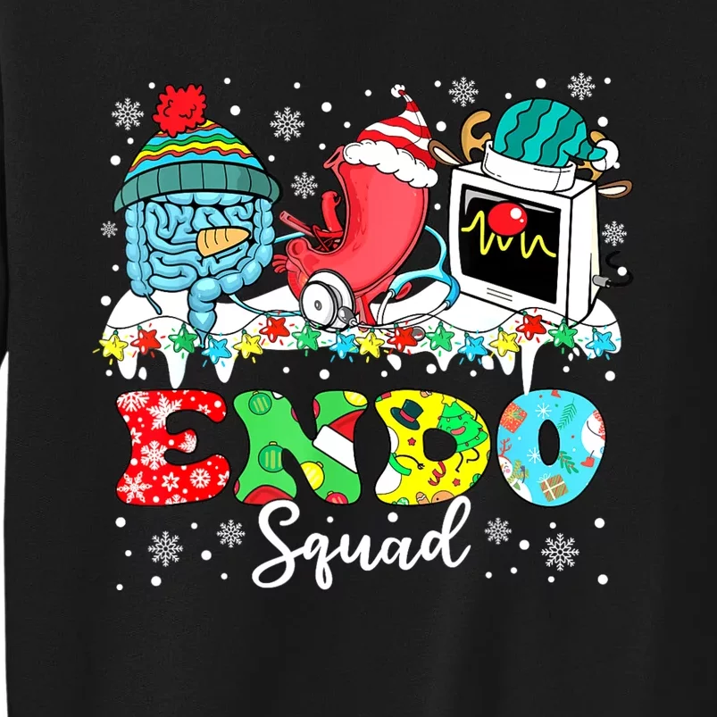 Endoscopy Squad Stomach Santa Hat Endoscopy Tech Christmas Tall Sweatshirt