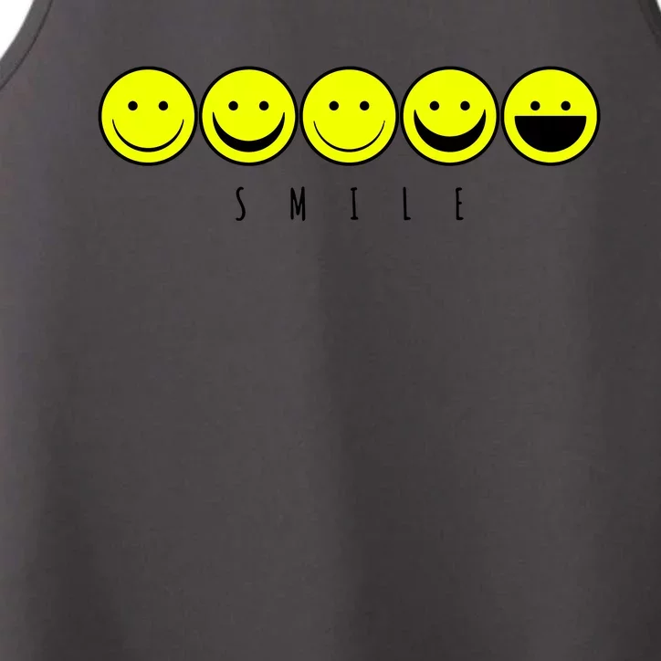 Emoji Smiley Smile Performance Tank