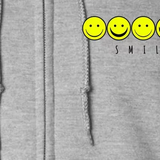 Emoji Smiley Smile Full Zip Hoodie