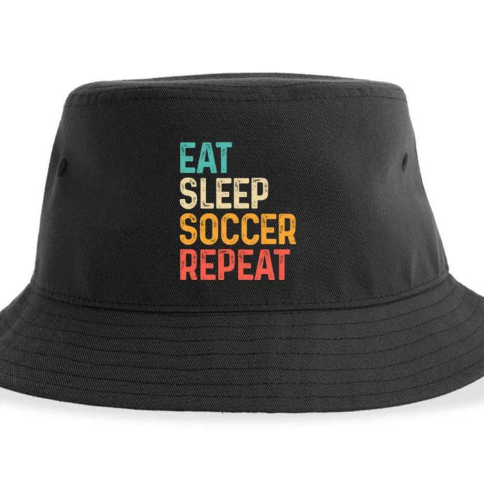 Eat Sleep Soccer Repeat Cool Soccer Lover Player Sustainable Bucket Hat